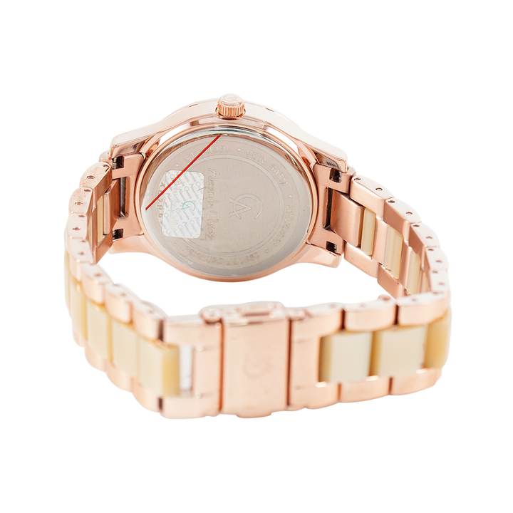 Jam Tangan Alexandre Christie Multifunction AC 2932 BFBRGIV Women Analog Dial Rose Gold Stainless Steel Strap