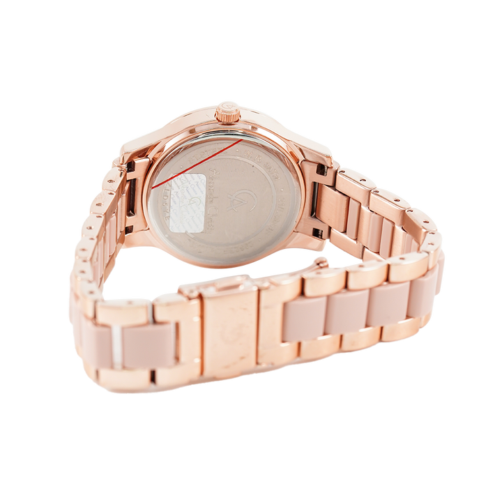 Jam Tangan Alexandre Christie Multifunction AC 2932 BFBRGPNLK Women Pink Dial Rose Gold Stainless Steel Strap