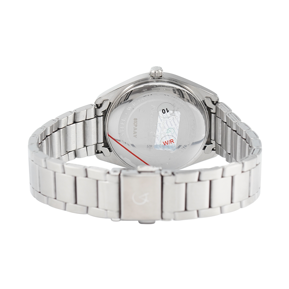 Jam Tangan Alexandre Christie AC 8654 LDBSSSL Women Silver Dial Stainless Steel Strap