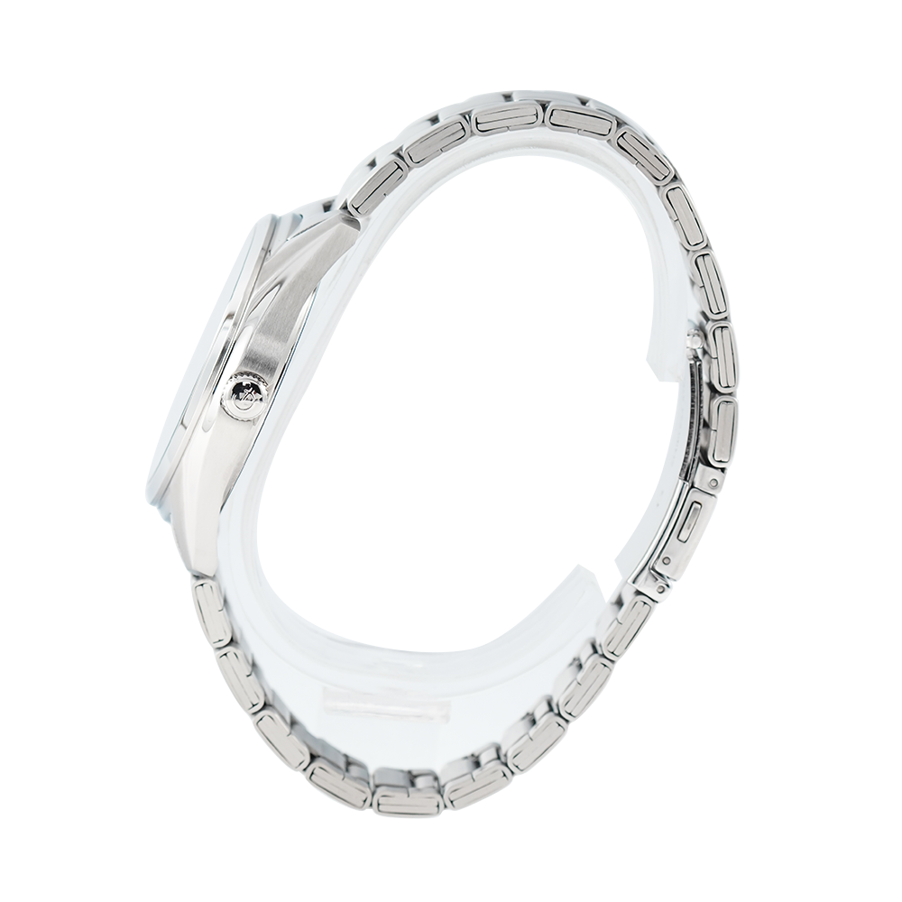 Jam Tangan Alexandre Christie Classic Steel  AC 8681 MDBSSBA Men Black Dial Stainless Steel Strap