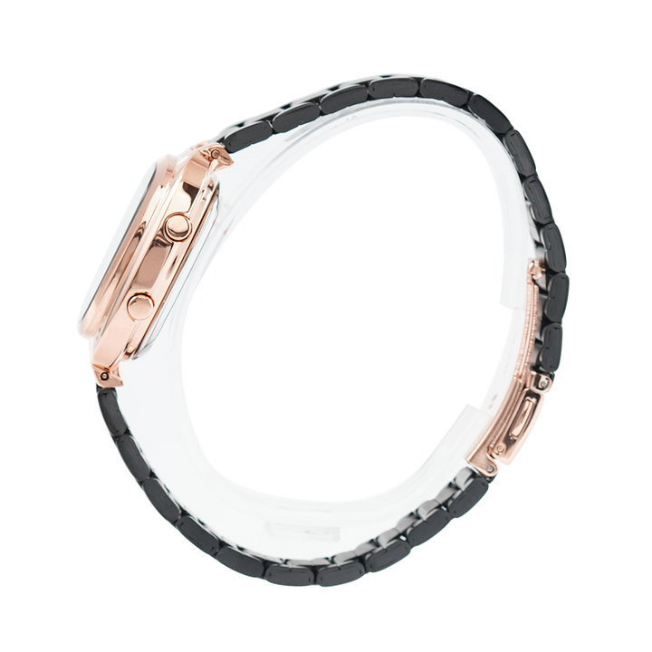 Jam Tangan Alexandre Christie Digi AC 9356 LHBBRBA Women Digital Dial Black Stainless Steel Strap