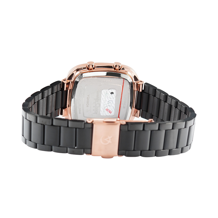 Jam Tangan Alexandre Christie Digi AC 9356 LHBBRBA Women Digital Dial Black Stainless Steel Strap