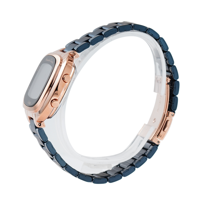 Jam Tangan Alexandre Christie Digi AC 9356 LHBURBU Women Digital Dial Blue Stainless Steel Strap