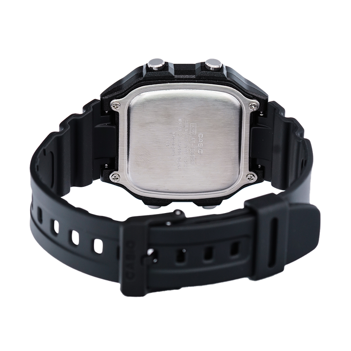 Jam Tangan Casio AE-1200WH-1A Men Digital Dial Black Rubber Strap
