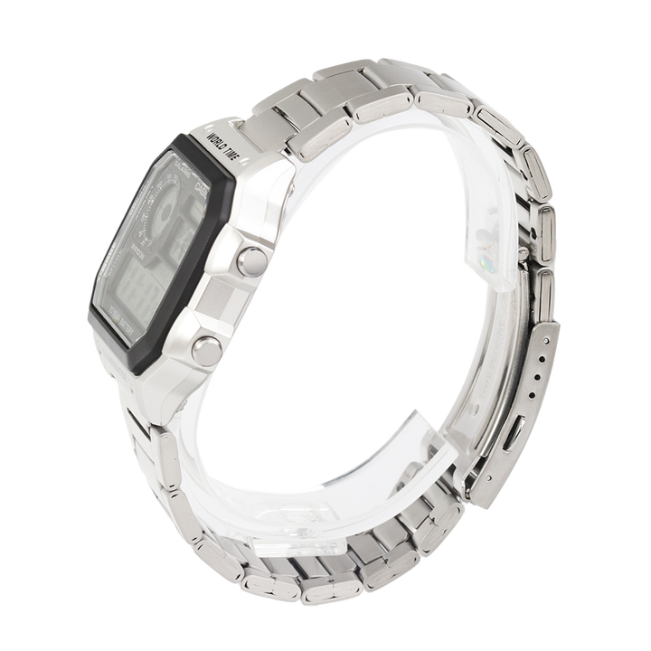 Jam Tangan Casio General AE-1200WHD-1A Men Digital Dial Stainless Steel Strap