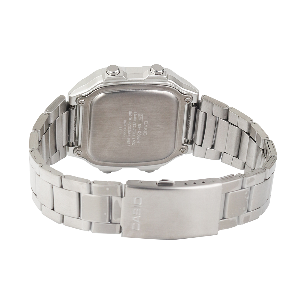 Jam Tangan Casio General AE-1200WHD-1A Men Digital Dial Stainless Steel Strap