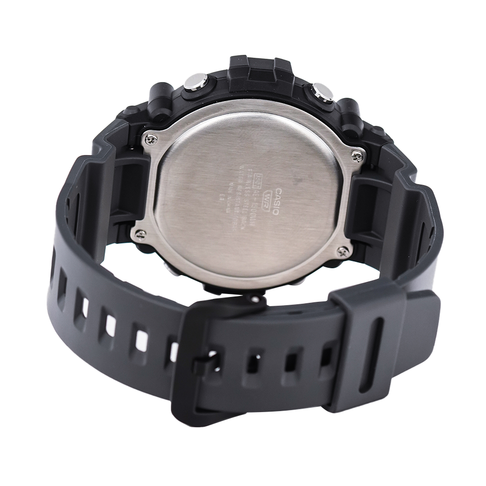 Jam Tangan Casio Standard AE-1500WH-8B Men Black Digital Dial Grey Resin Band