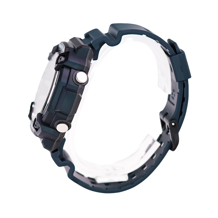 Jam Tangan Casio Standard AEQ-120W-2A Men World Time Digital-Analog Dial Navy Blue Resin Strap