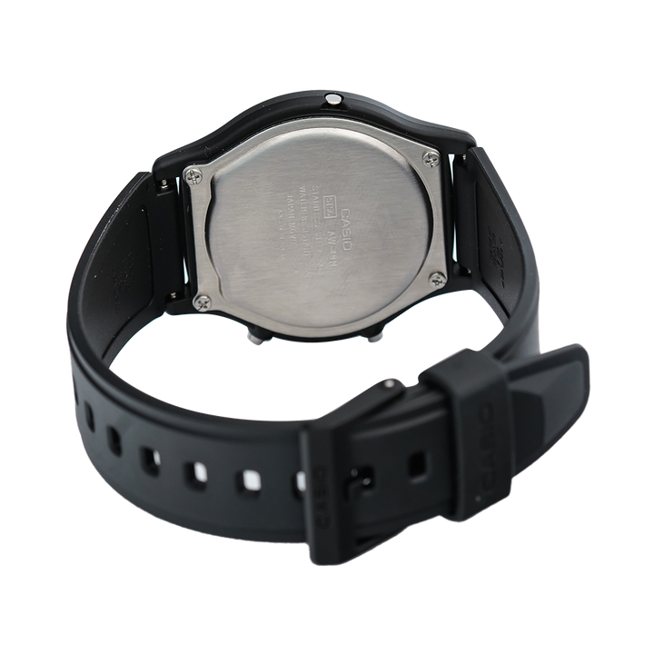 Jam Tangan Casio General AW-49HE-2A Unisex Digital Analog Dial Black Resin Strap