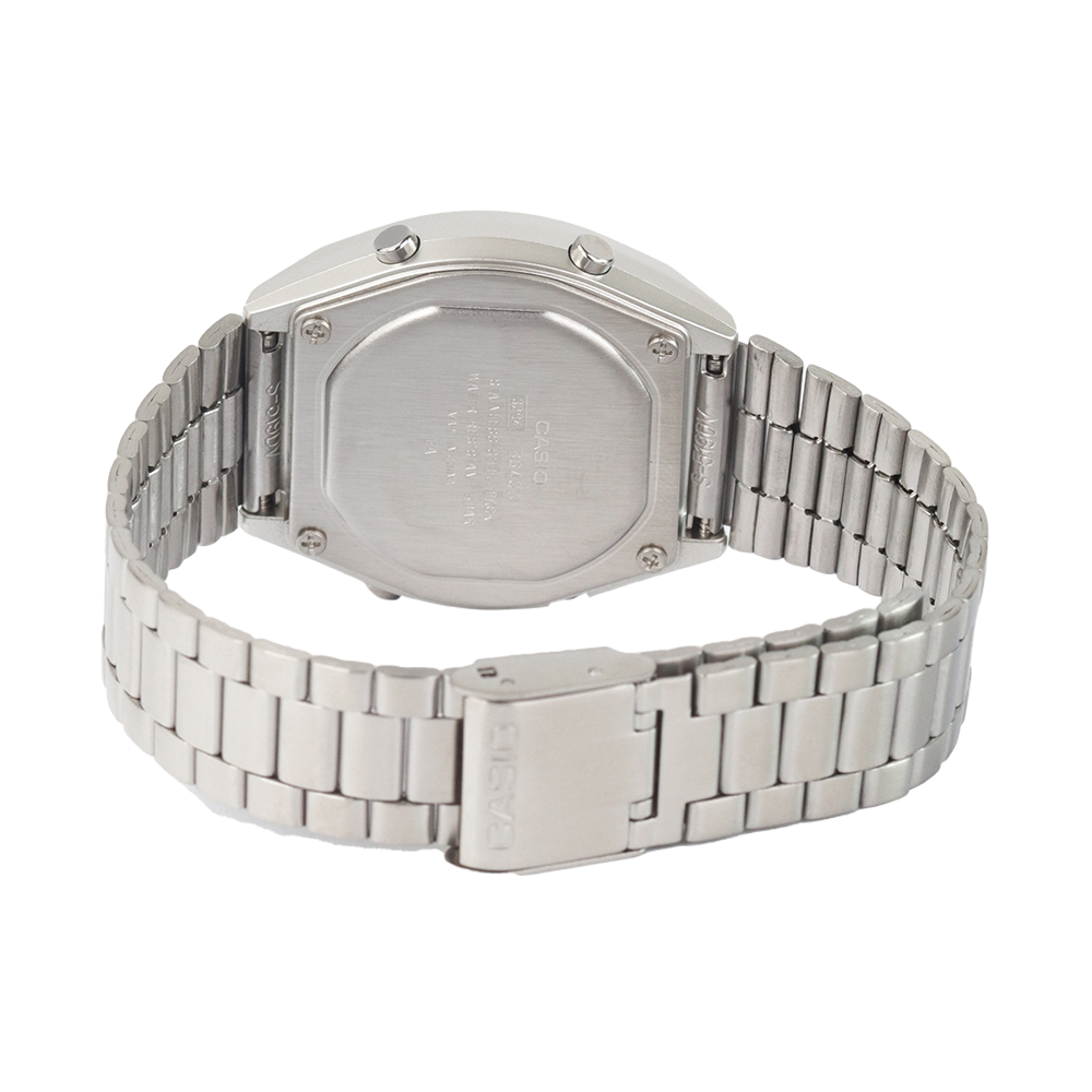 Jam Tangan Casio B640WD-1A Unisex Digital Dial Stainless Steel Band