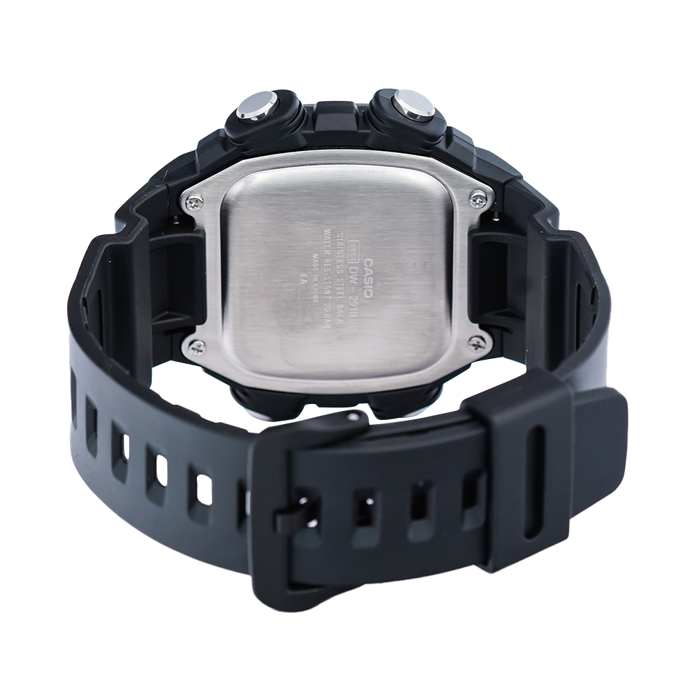 Jam Tangan Casio DW-291H-1A Men Digital Dial Black Resin Band