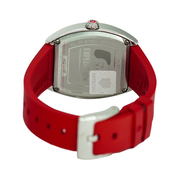 Jam Tangan Expedition EX 6800 BFRSSRE Women Red Dial Red Rubber Strap