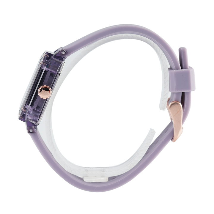 Jam Tangan Expedition EXP EX 6840 MFRRGBAPU Unisex Men Black Dial Purple Rubber Strap