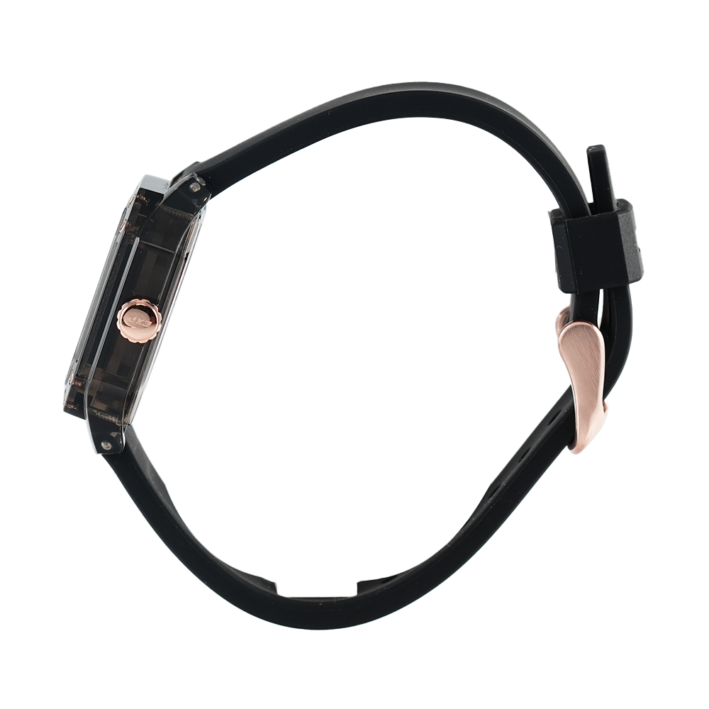 Jam Tangan Expedition EXP EX 6840 MFRRGBA Unisex Black Dial Black Rubber Strap