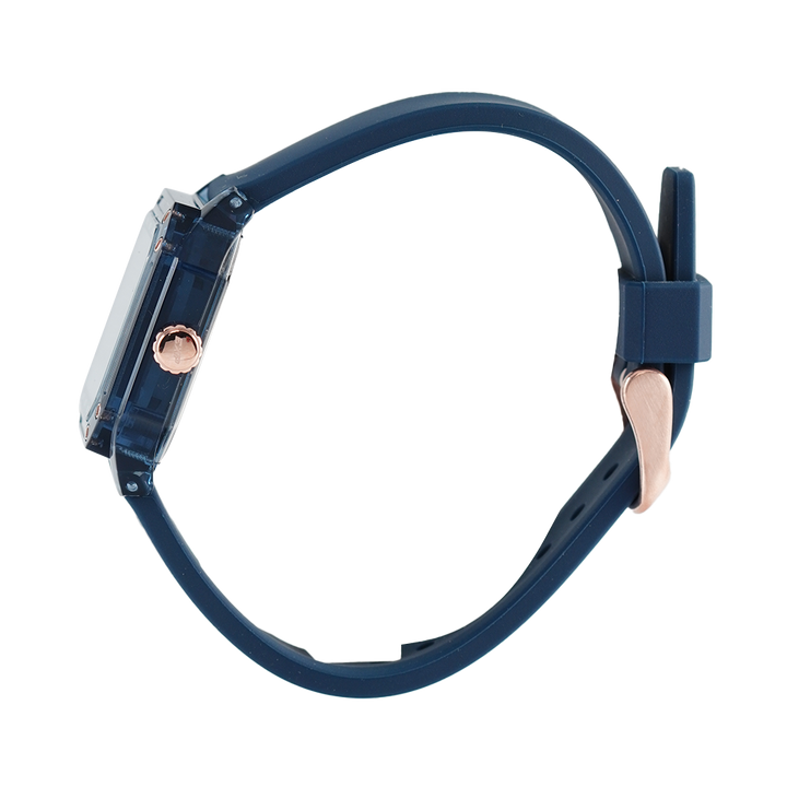 Jam Tangan Expedition EXP EX 6840 MFRRGBU Unisex Black Dial Blue Rubber Strap