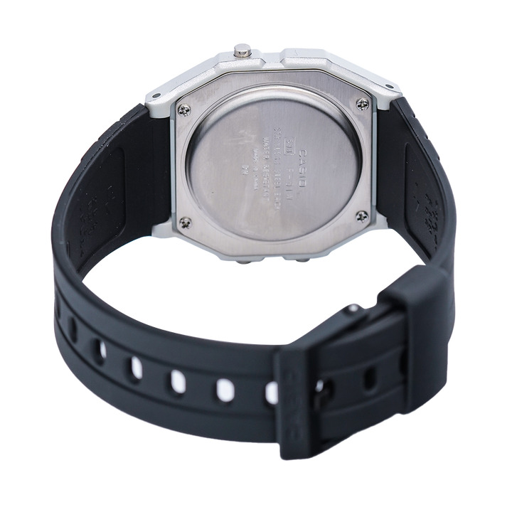 Jam Tangan Casio General F-91WM-7A Unisex Vintage Series Digital Dial Black Resin Strap