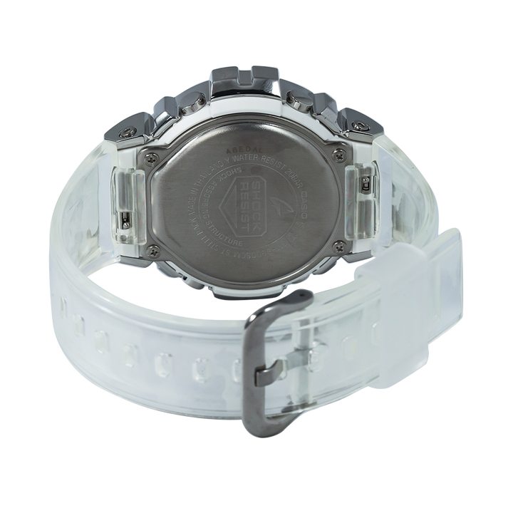 Jam Tangan Casio G-Shock GM-6900SCM-1D Men Digital Dial Transparent White Resin Band