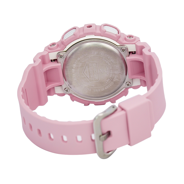 Jam Tangan CASIO G-SHOCK GMA-S120NP-4A Neo Punk Unisex Pink Digital Analog Dial Pink Resin Band