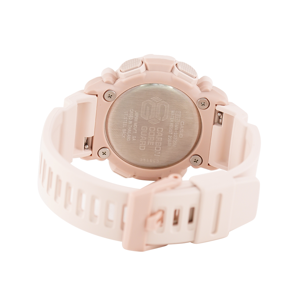 Jam Tangan CASIO G-SHOCK GMA-S2200M-4A Unisex Cream Digital Analog Dial Cream Resin Band