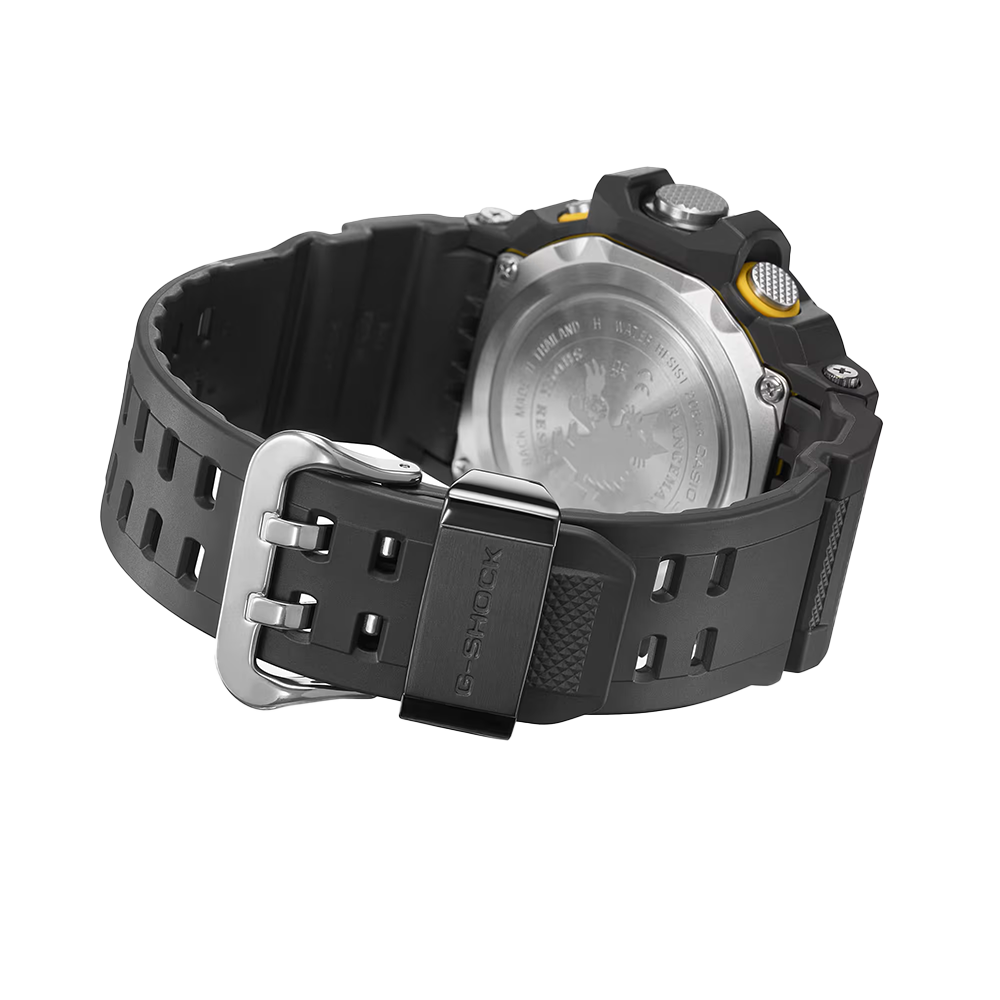 Jam Tangan CASIO G SHOCK GW-9400Y-1D Men Rangeman Tough Solar Dual Tone Digital Dial Black Resin Band