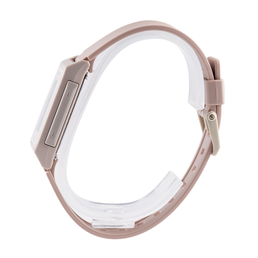 Jam Tangan Casio General LF-10WH-4D Women Digital Dial Nude Pink Resin Band