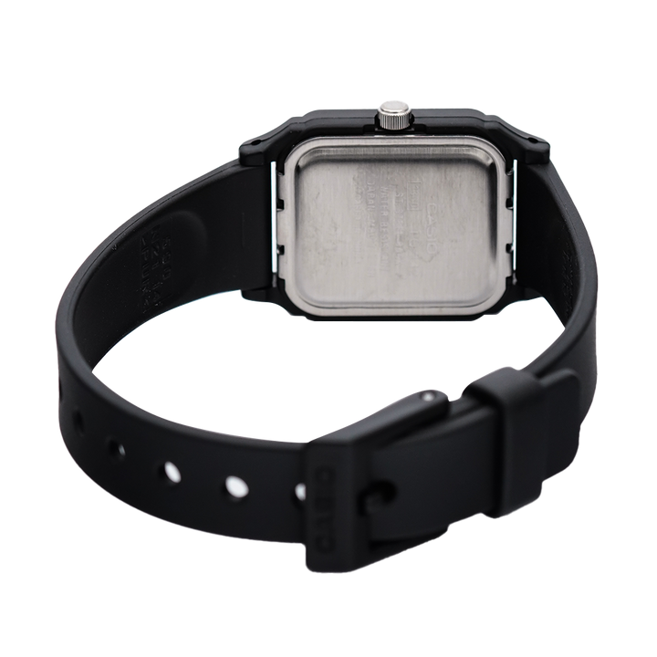 Jam Tangan Casio General LQ-142E-1A Women Grey Dial Black Resin Band