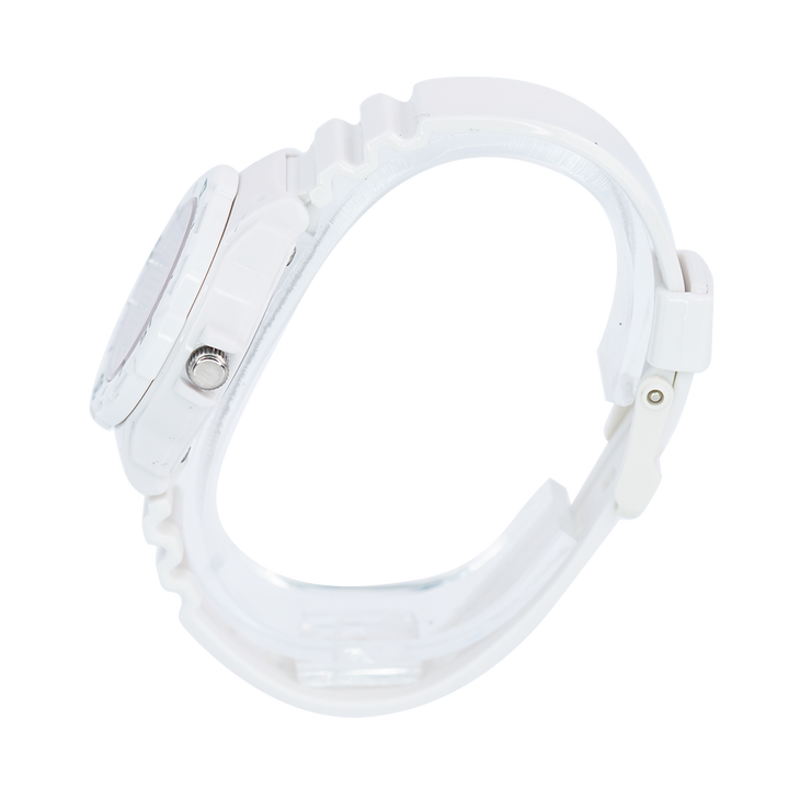 Jam Tangan Casio POP LRW-200H-4E3 Women Pink Sunray Dial White Resin Strap