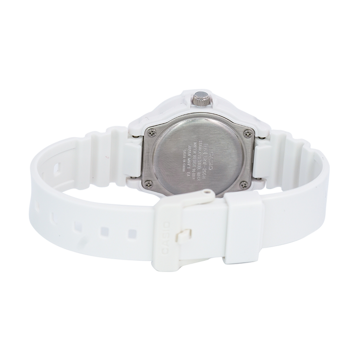 Jam Tangan Casio POP LRW-200H-4E3 Women Pink Sunray Dial White Resin Strap