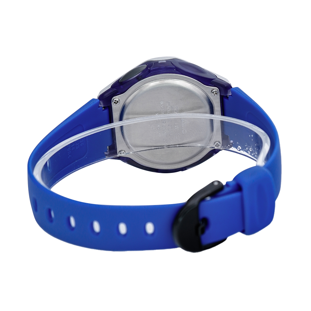Jam Tangan Casio LW-200-2A Unisex Digital Dial Blue Resin Band