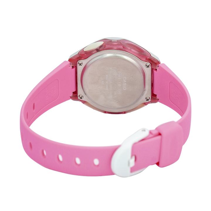 Jam Tangan Casio LW-200-4B Unisex Digital Dial Pink Resin Band