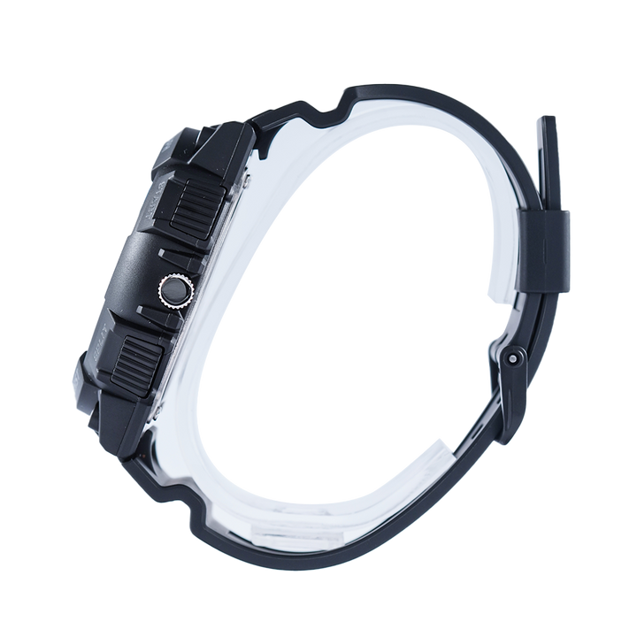 Jam Tangan CASIO Standard MCW-200H-1A2 Men Black Dial Black Resin Band