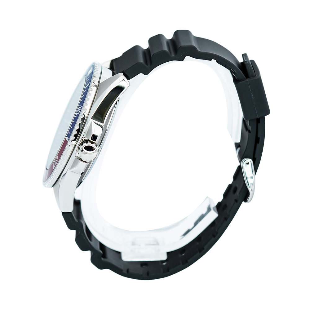 Jam Tangan Casio MDV-107-1A3 Men Black Dial Black Resin Band