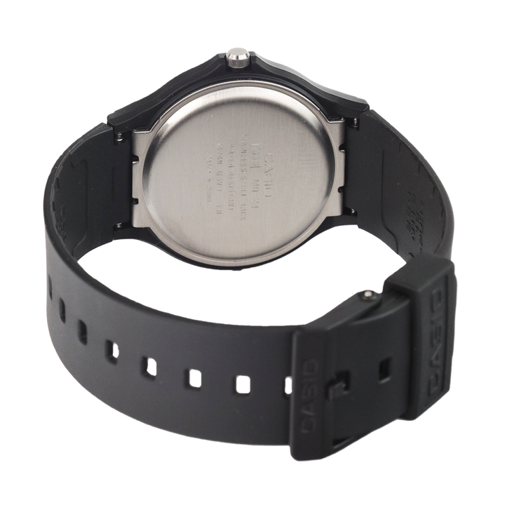 Jam Tangan Casio Standard MQ-24-7B2 Unisex White Dial Black Resin Band