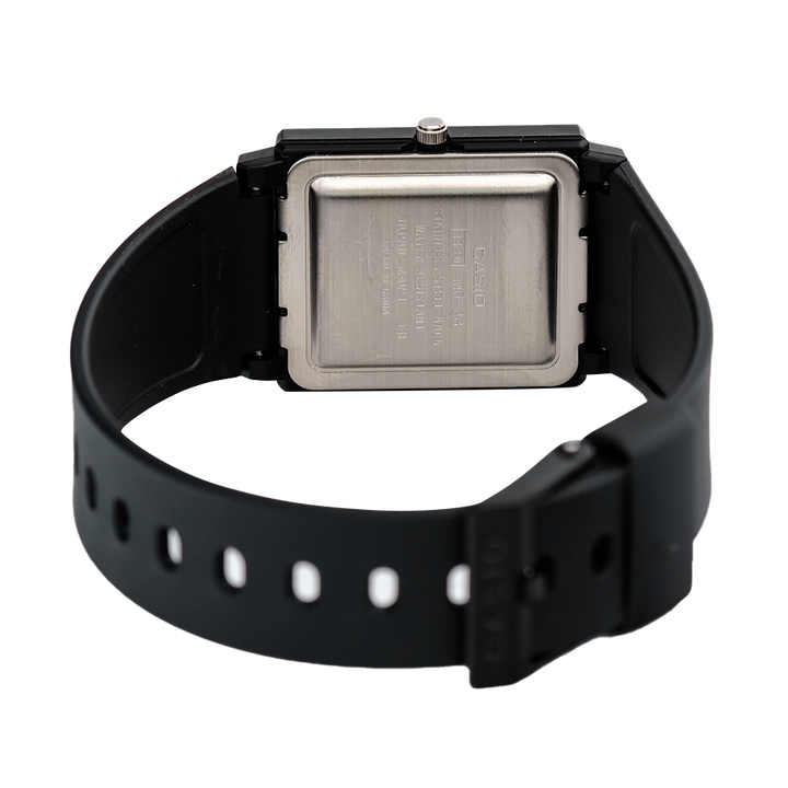 Jam Tangan Casio MQ-38-9A Unisex Gold Dial Black Resin Band