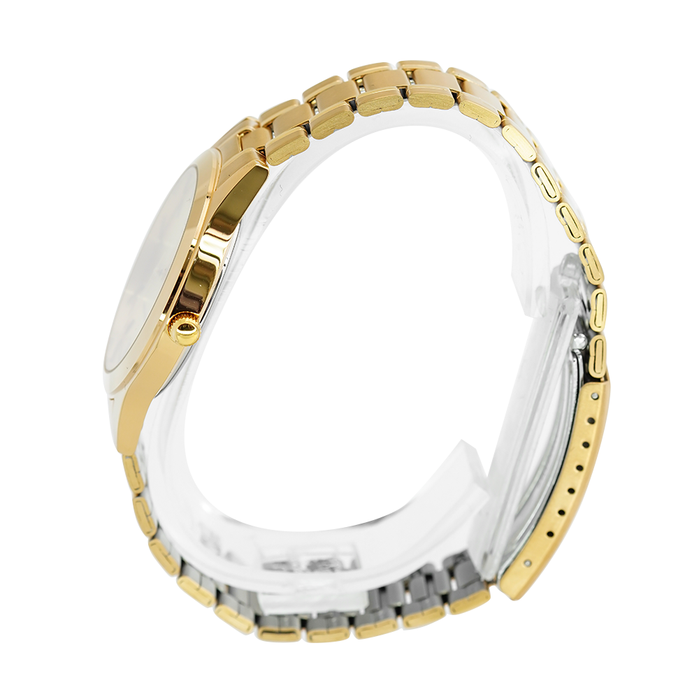 Jam Tangan Casio General MTP-1128N-9A Men Gold Dial Gold Stainless Steel Band