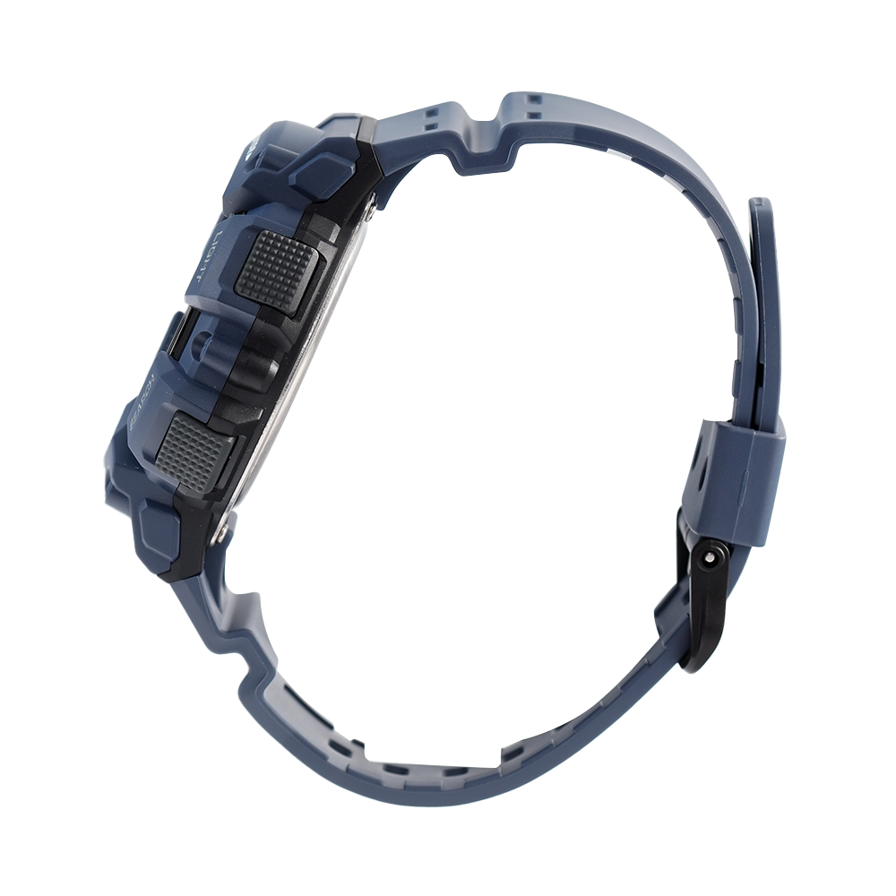 Jam Tangan CASIO WS-1500H-2A Men Digital Dial Blue Resin Band