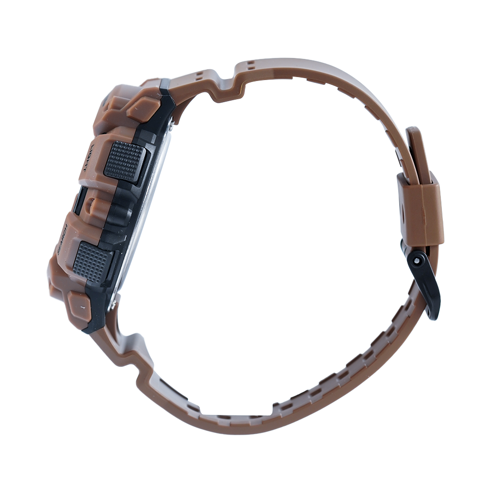 Jam Tangan CASIO WS-1500H-5A Men Digital Dial Brown Resin Band