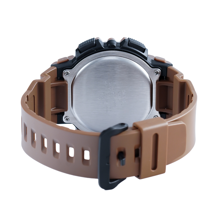Jam Tangan CASIO WS-1500H-5A Men Digital Dial Brown Resin Band