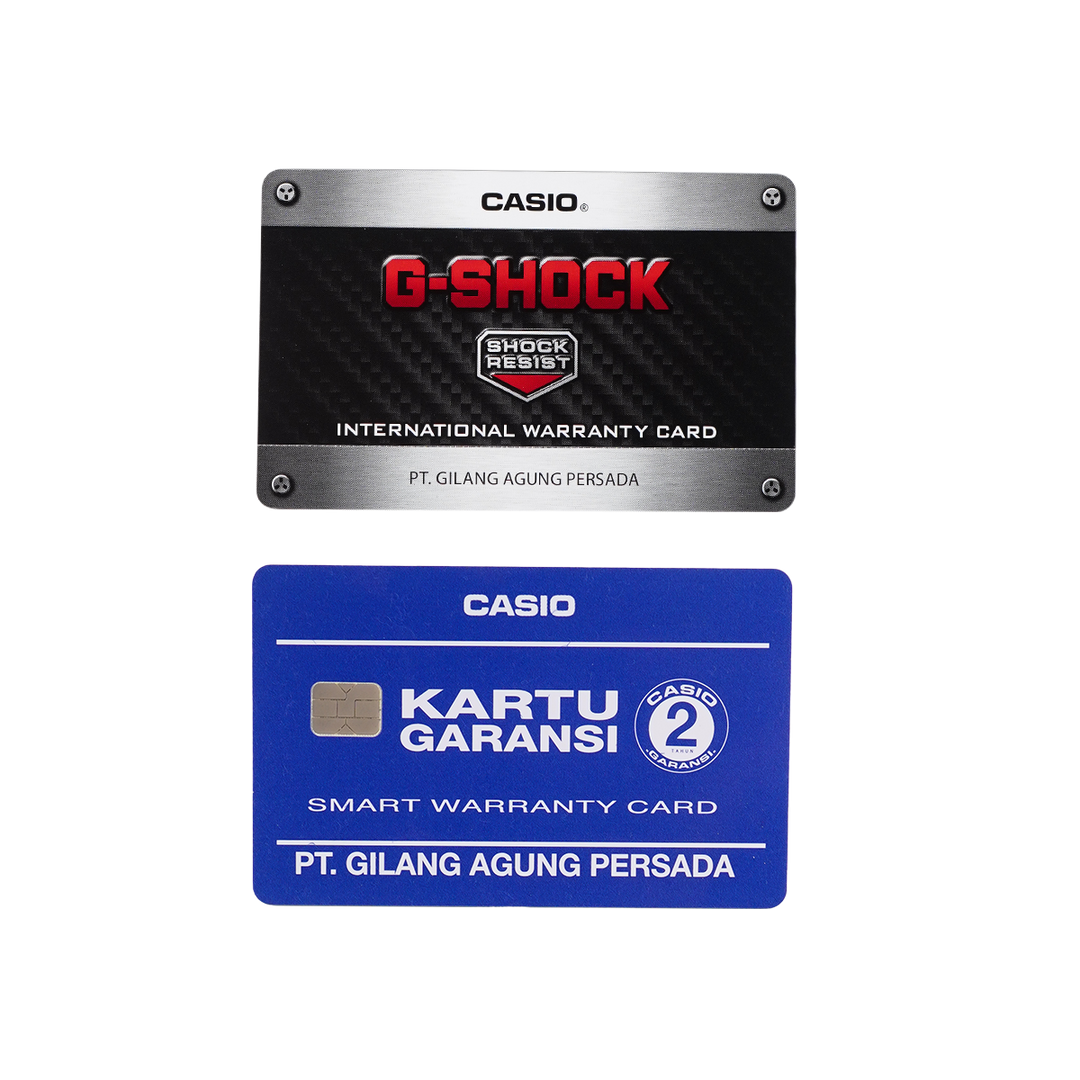 Jam Tangan Casio G-Shock FULL METAL AWM-500GD-9A Men Black Digital Analog Dial Gold Stainless Steel Band