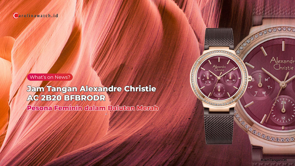 Pesona Feminin dalam Balutan Merah: Jam Tangan Alexandre Christie AC 2B20 BFBRODR