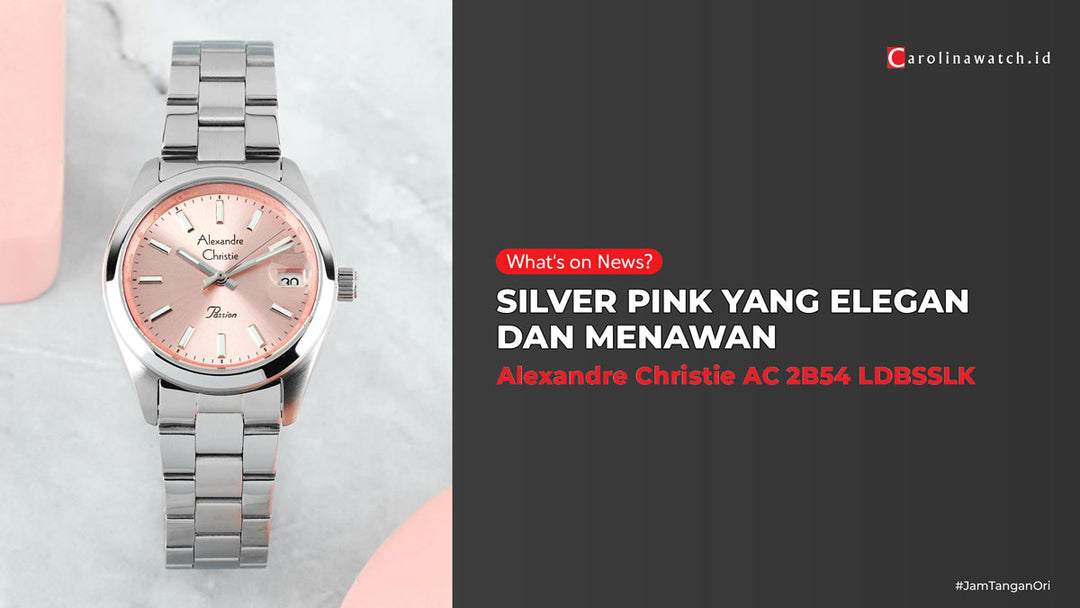 Alexandre Christie AC 2B54 LDBSSLK: Silver Pink Yang Elegan Dan Menawan