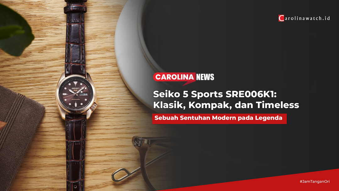 Seiko 5 Sports SRE006K1: Klasik, Kompak, dan Timeless