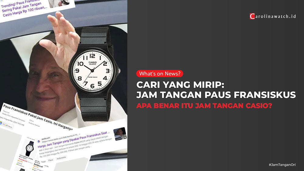 Kunjungan Paus Fransiskus: Tampil dengan Jam Tangan Sederhana