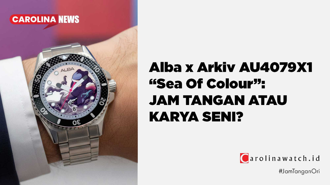 Review Lengkap Alba x Arkiv AU4079X1 "Sea of Colour": Perpaduan Horologi dan Seni Pop-Art Lokal