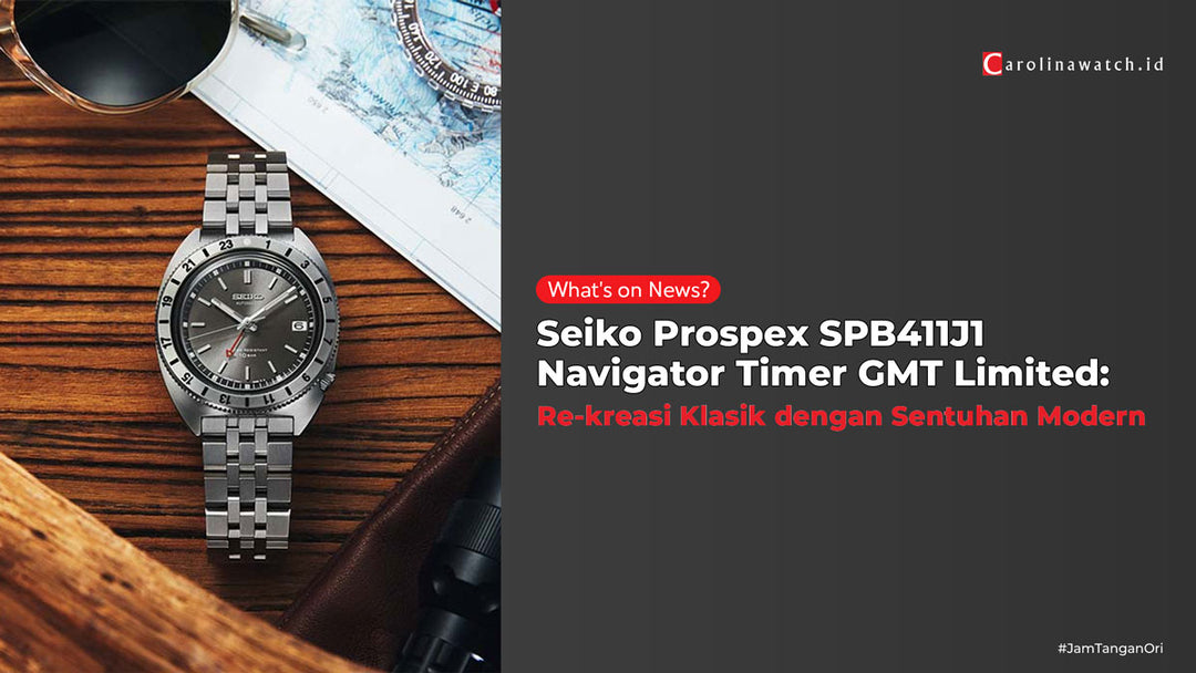 Seiko Prospex SPB411J1 Navigator Timer GMT Limited Edition: Rekreasi Klasik dengan Sentuhan Modern