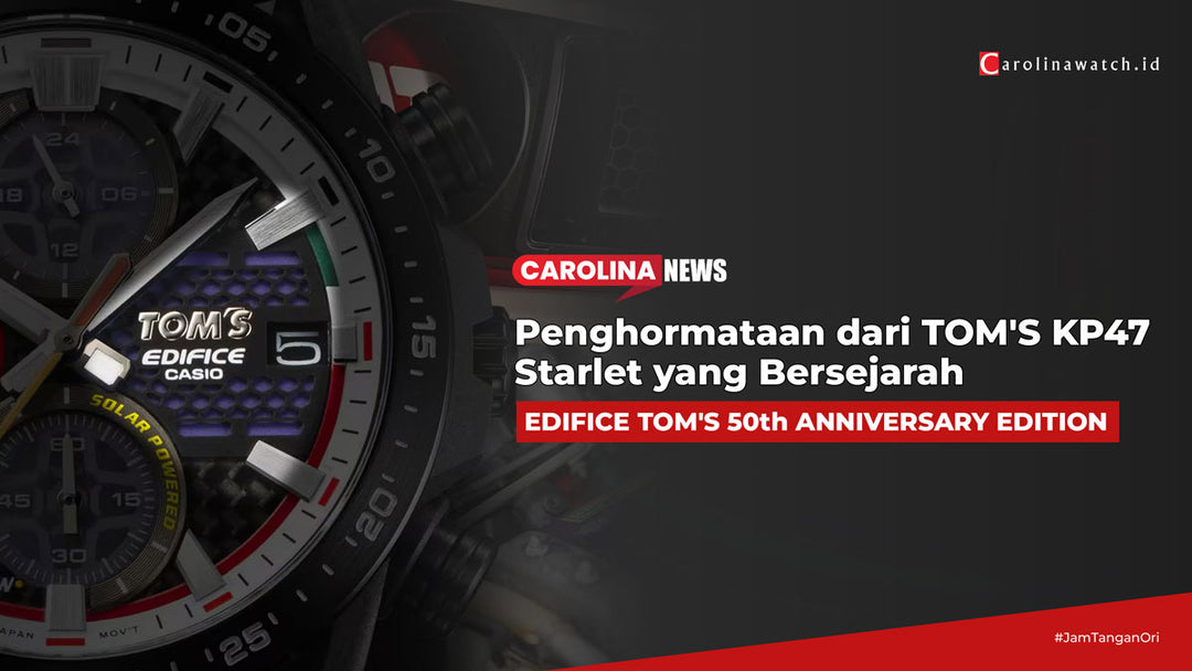 EDIFICE TOM'S 50th ANNIVERSARY EDITION: sebuah penghormatan kepada TOM'S KP47 Starlet yang bersejarah