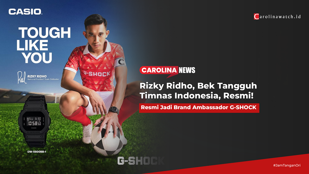 Rizky Ridho, Bek Tangguh Timnas Indonesia, Resmi Jadi Brand Ambassador G-SHOCK