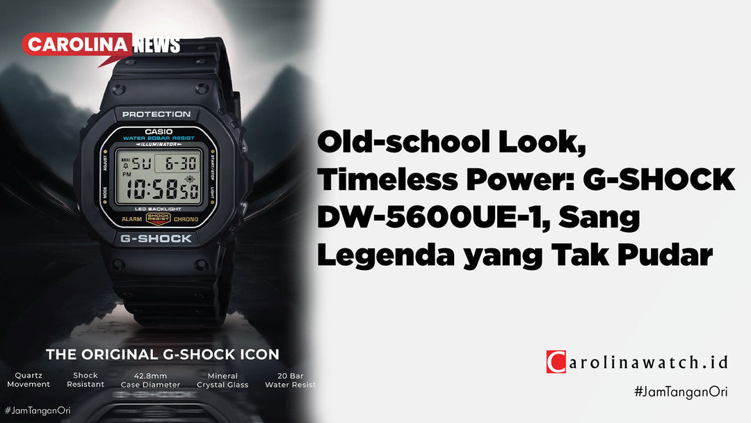 Old-school Look, Timeless Power: G-SHOCK DW-5600UE-1, Sang Legenda yang Tak Pudar
