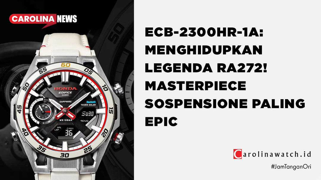 Menilik Pesona Casio Edifice ECB-2300HR-1A: Bukti Nyata Kejayaan F1 Honda dalam Balutan Material Premium