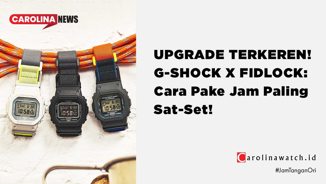 G-Shock DW-5600MNC: Evolusi G-Shock "Square" dengan Strap Kain dan Teknologi Magnetik Fidlock